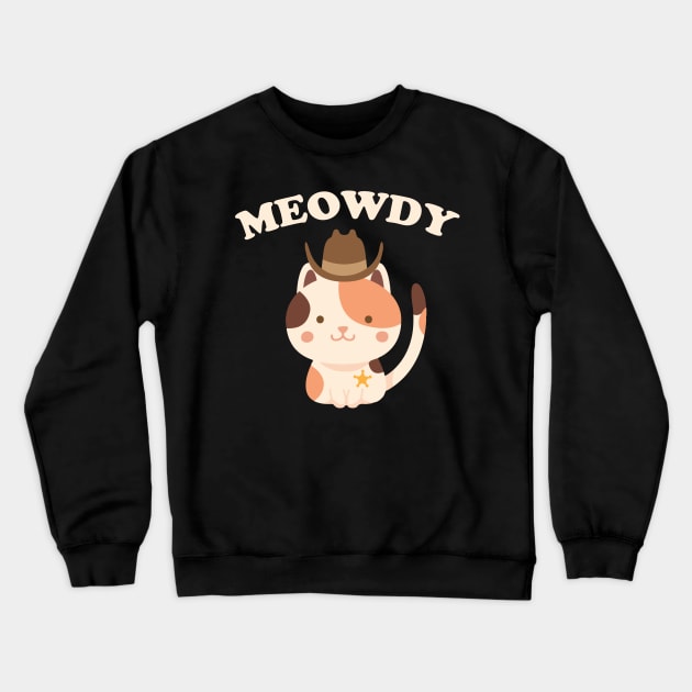 Meowdy Crewneck Sweatshirt by tommartinart